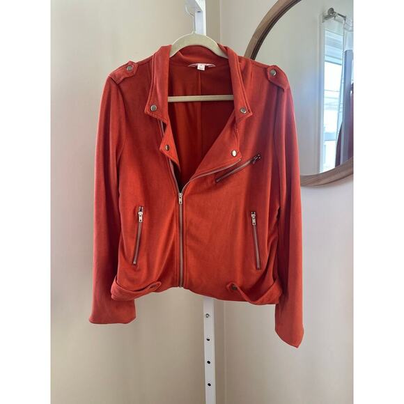 Market & Spruce Kendari Faux Suede Jacket Burnt Orange XL Stitch Fix - Picture 3 of 9